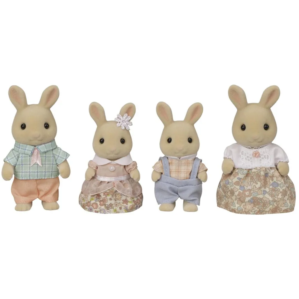 Sylvanian Families Famille lapin crème 5706^ Les Héros Et Personnages