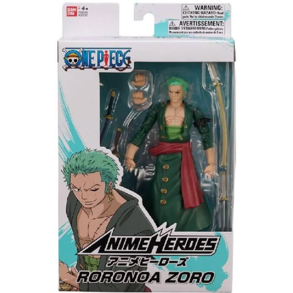 Bandai Figurine Anime Heroes - One Piece Roronoa Zoro^ Les Héros Et Personnages