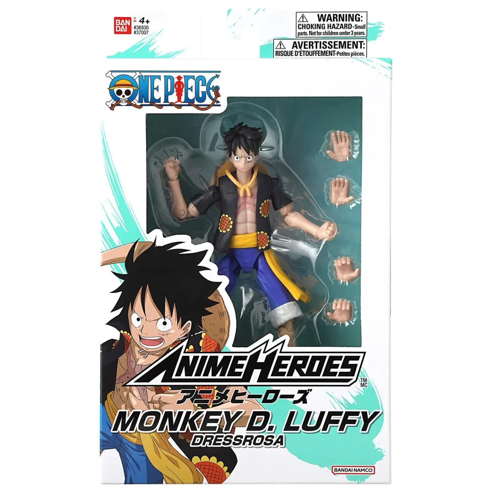 Bandai Figurine Anime Heroes One Piece Monkey Luffy Dressrosa^ Les Héros Et Personnages