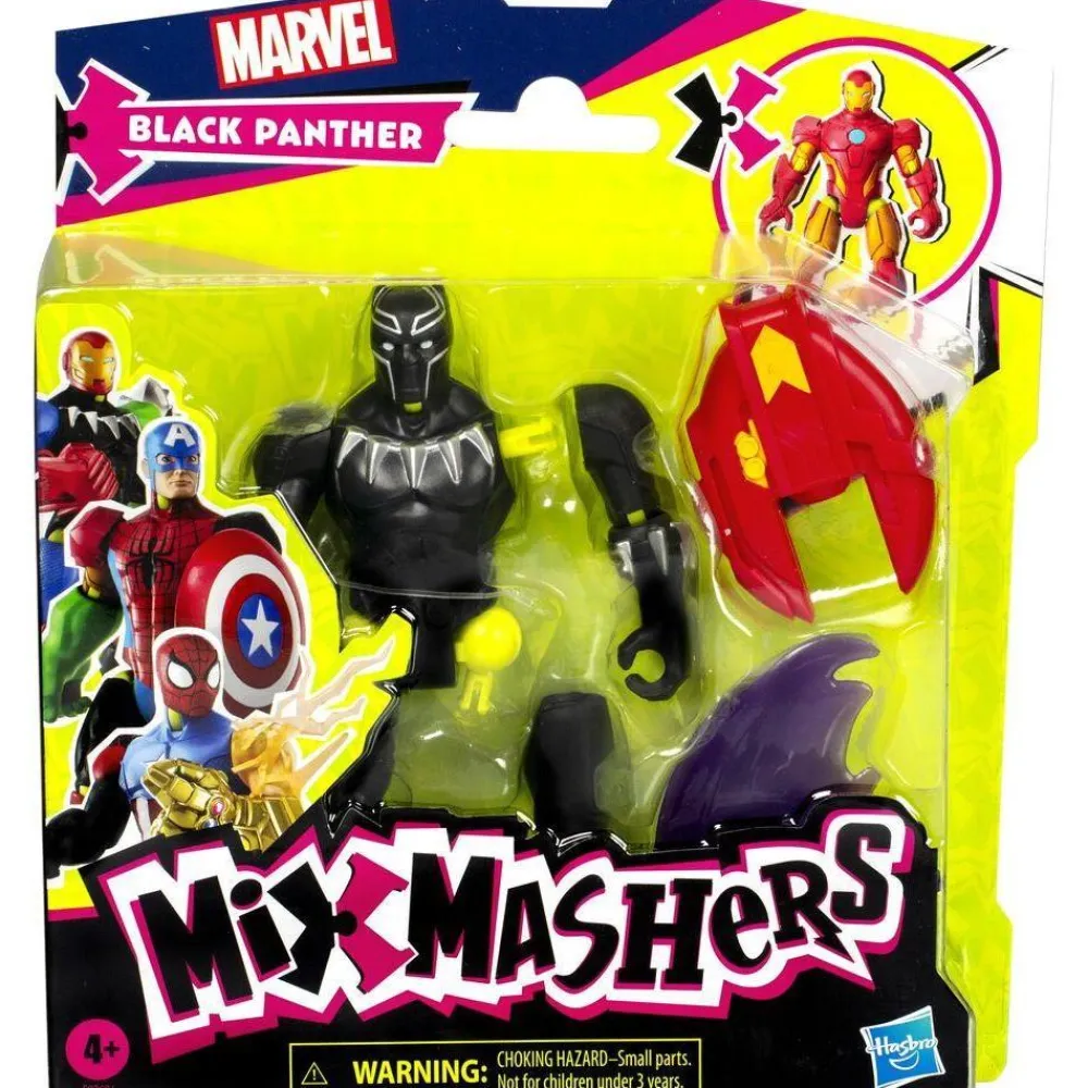 Hasbro Figurine Avengers - Black Panther - Mix Mashers^ Les Figurines Interactives Et À Fonction