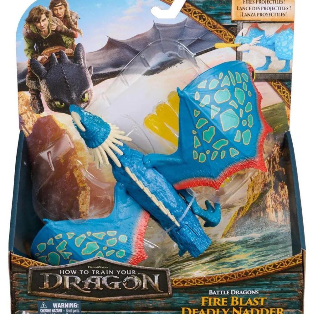 Spin Master Figurine Dragons Tempête - Dragons à fonction 25 cm - Dragons Movie^ Les Figurines Interactives Et À Fonction