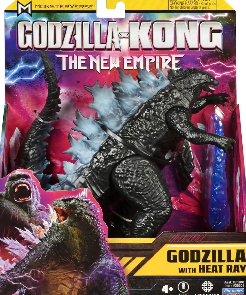 Giochi Preziosi Figurine Godzilla avec Heat Ray articulée 15 cm Godzilla X Kong^ Les Monstres, Les Robots Et La Science-Fiction
