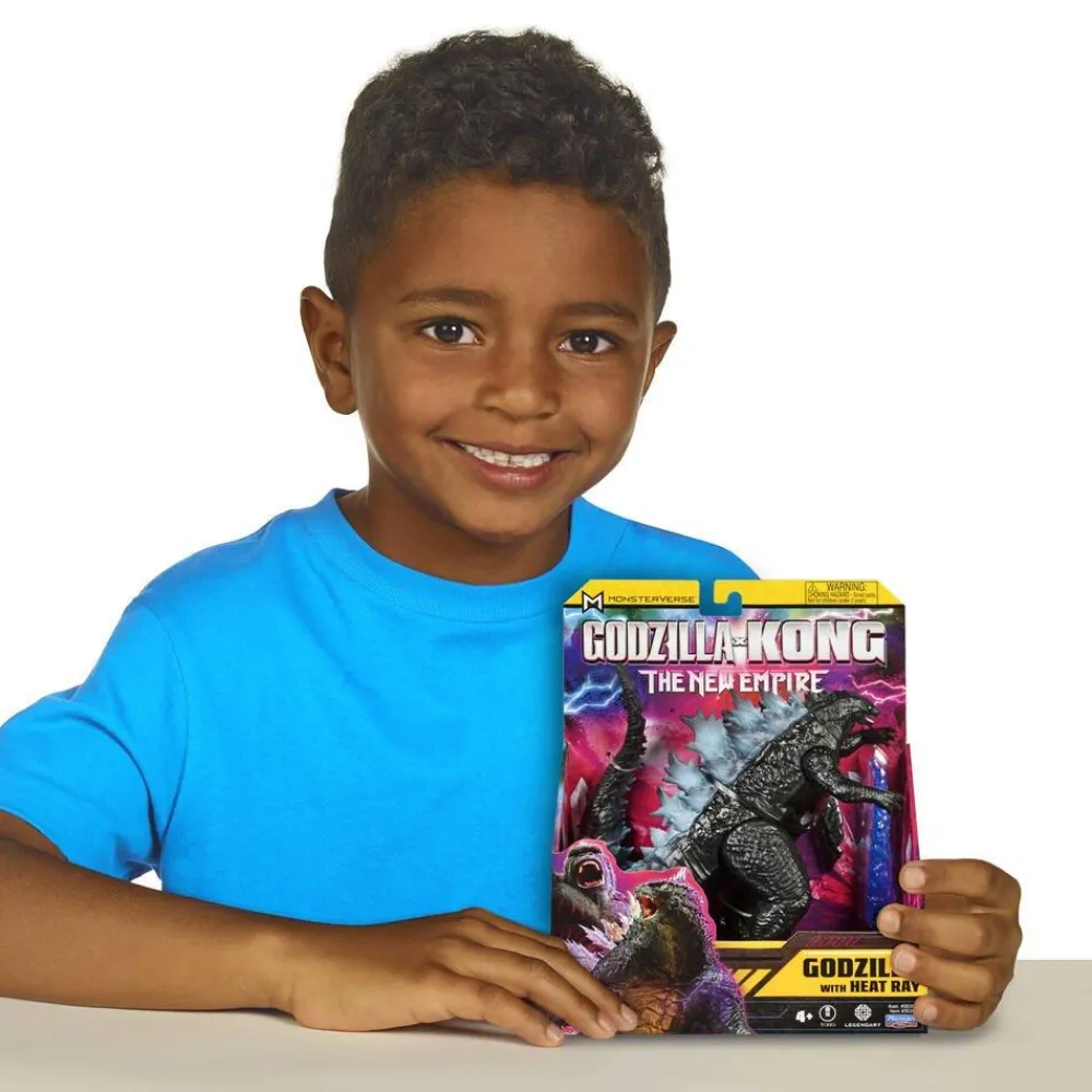 Giochi Preziosi Figurine Godzilla avec Heat Ray articulée 15 cm Godzilla X Kong^ Les Monstres, Les Robots Et La Science-Fiction