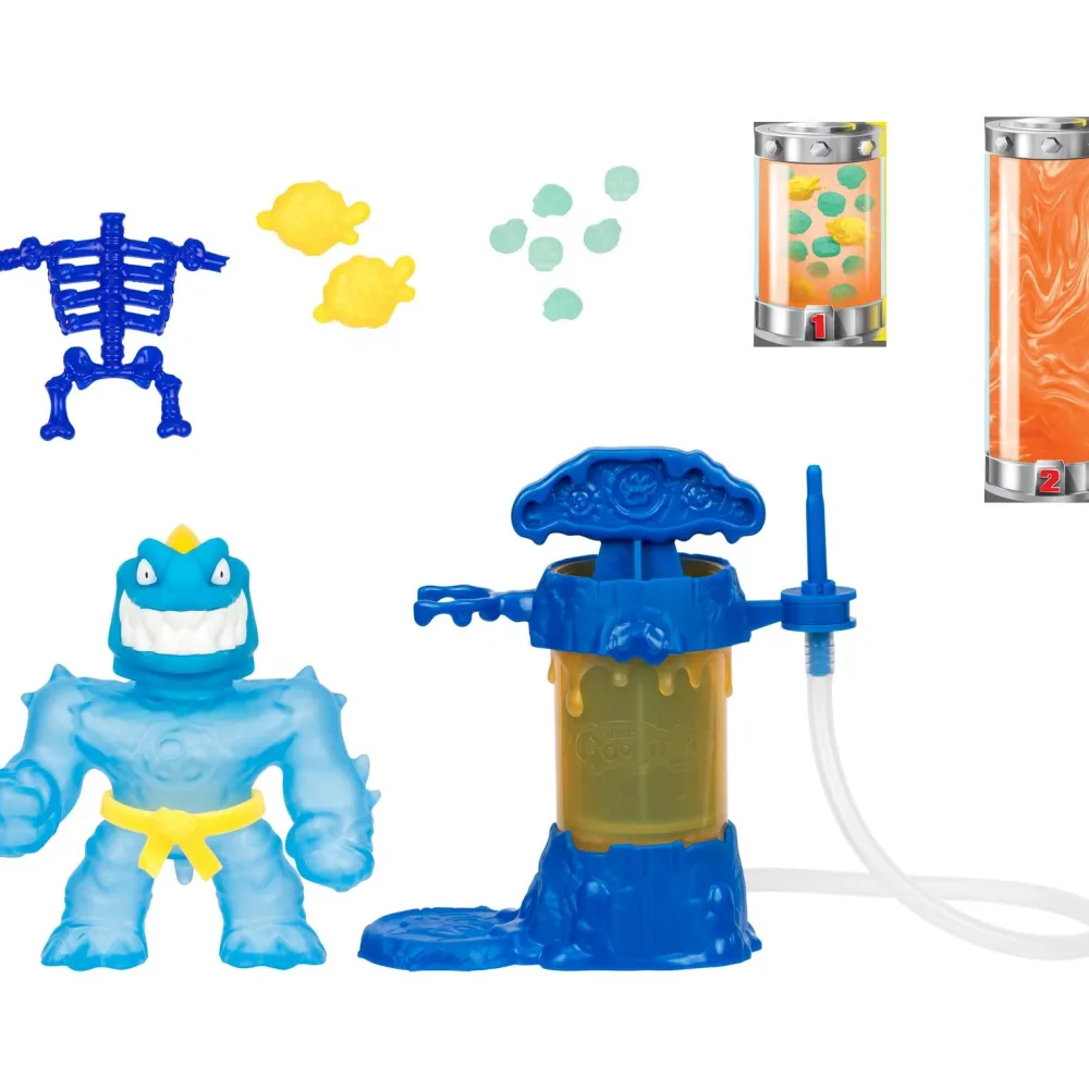 Moose Figurine Goo Jit Zu Hero Creator Tyro phosphorescent^ Les Figurines Interactives Et À Fonction