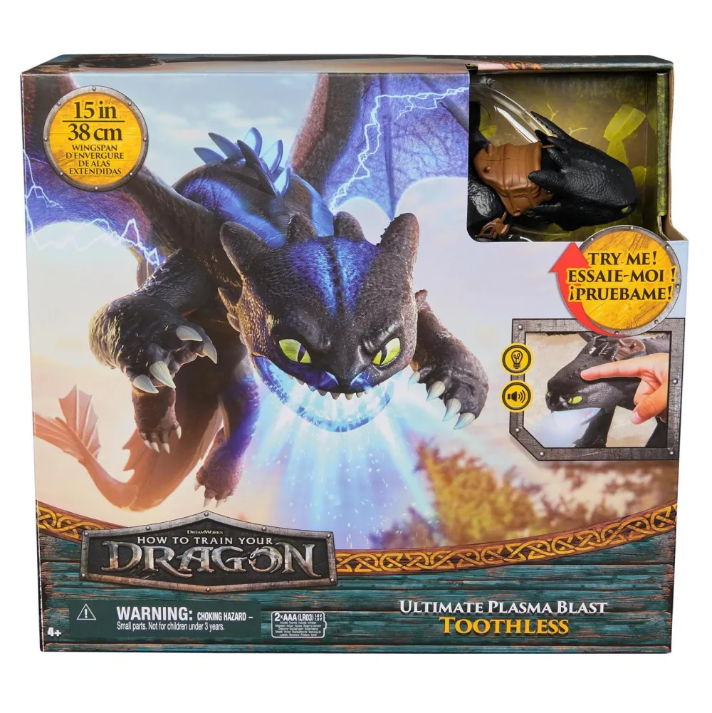Varta Figurine Krokmou Plasma Blast 35 cm Dragons Movie^ Les Héros Et Personnages