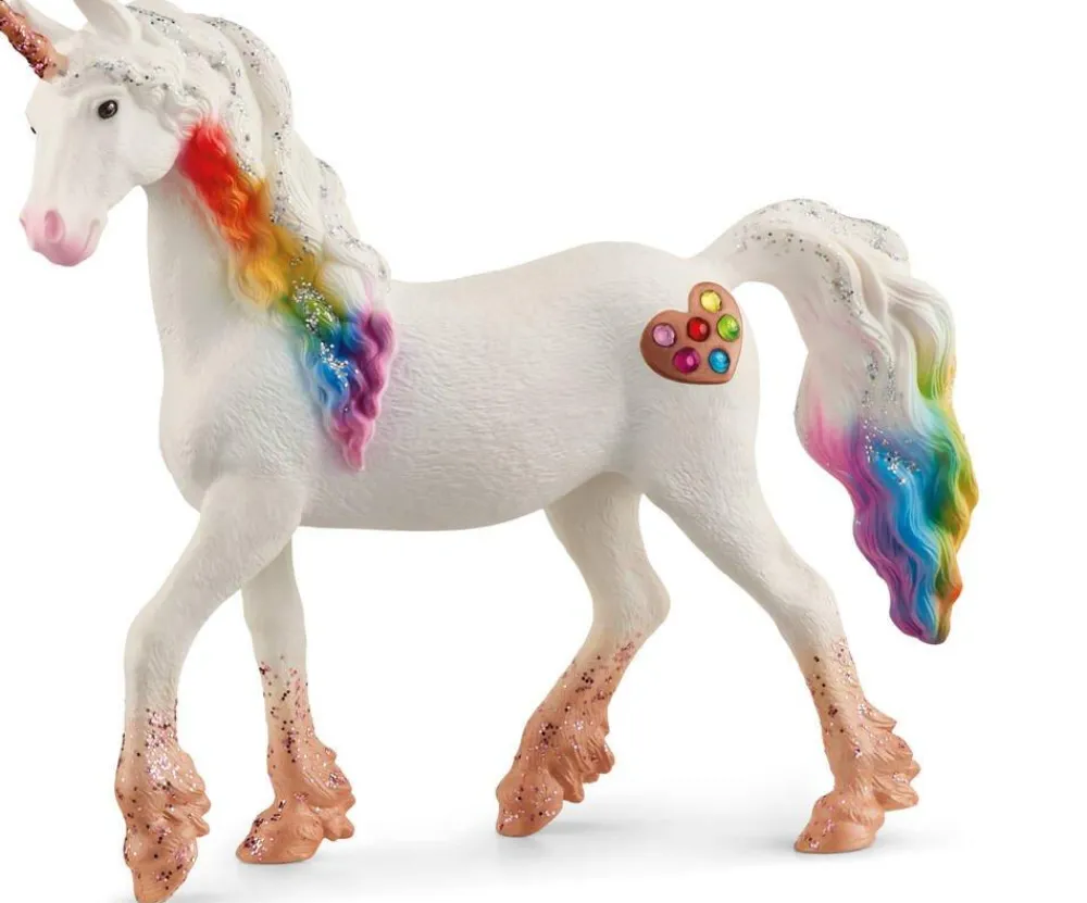 Schleich Figurine Licorne Arc En Ciel Femelle / Univers^ Les Princesses Et Fées