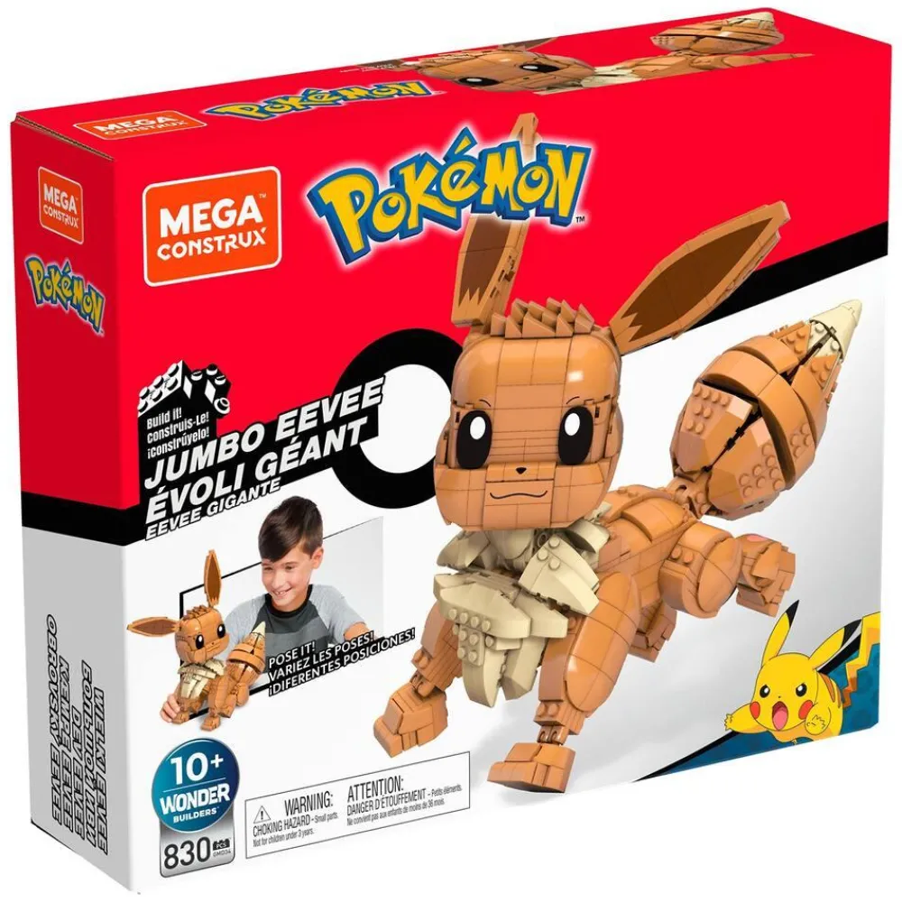MEGA Figurine Pokémon Evoli à Construire^ Super Héros, Cinéma Et Jeux Vidéo