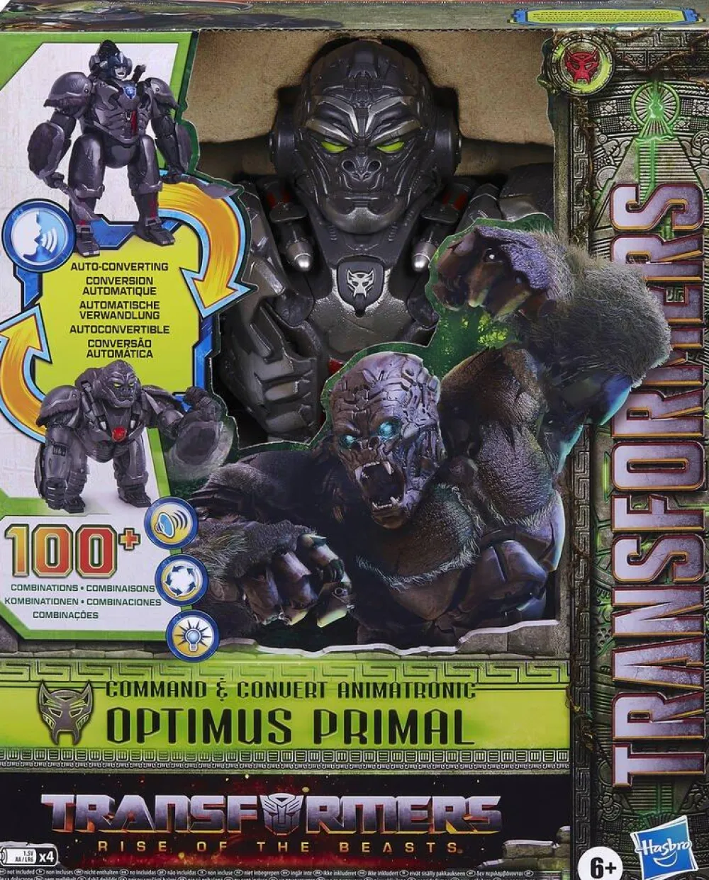 Hasbro Figurine Optimus Primal Animatronic Transformers^ Les Figurines Interactives Et À Fonction