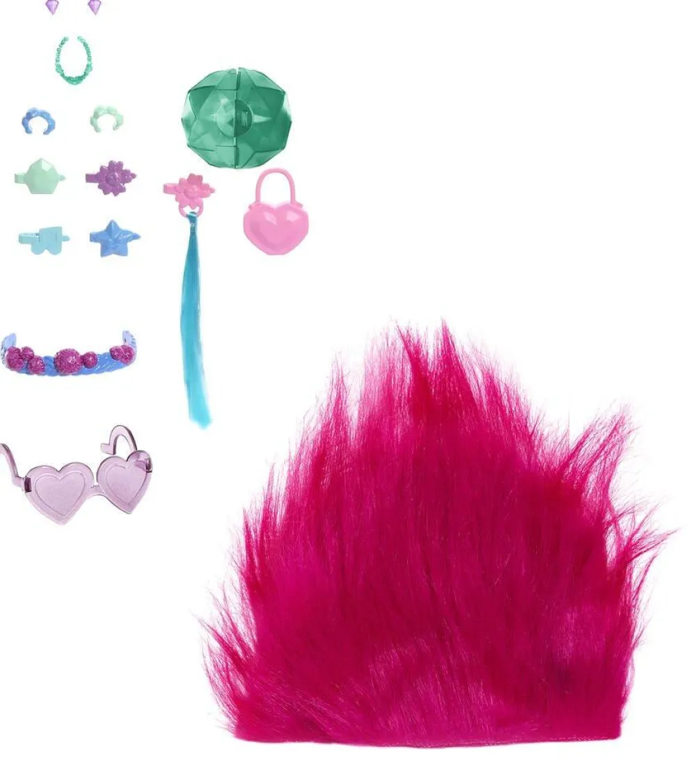 Mattel Figurine Poppy Hair Pops surprise 3 en 1^ Les Figurines Interactives Et À Fonction