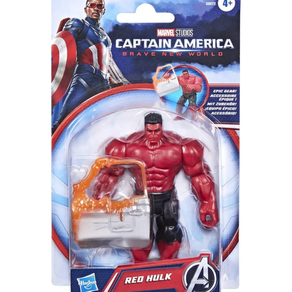 Hasbro Figurine Red Hulk 10 cm - Captain america Brave New World^ Les Héros Et Personnages