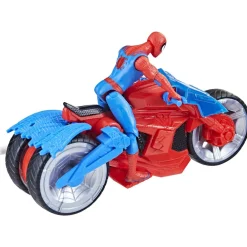 Hasbro Figurine Spiderman Sur Moto 10 Cm -^ Les Héros Et Personnages