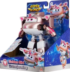 Alpha Group Figurine Super Wings transformable 12 cm - Golden Girl^ Les Figurines Interactives Et À Fonction
