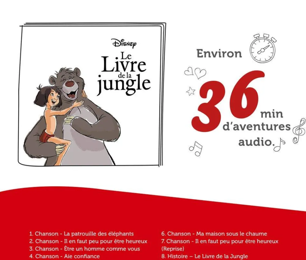 tonies Figurine Tonie - Balloo Le Livre De La Jungle^ Ordinateurs Et Tablettes Éducatives