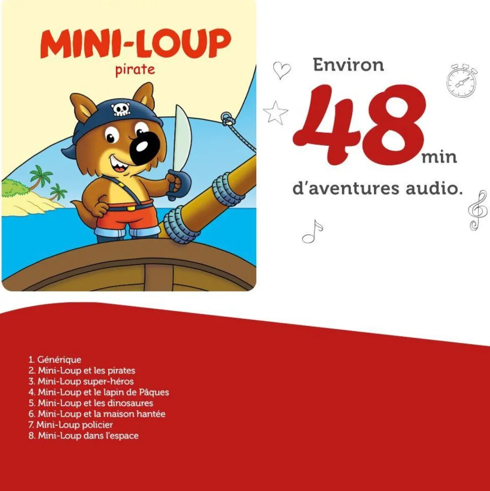 tonies Figurine Tonie Mini Loup Pirate^ Ordinateurs Et Tablettes Éducatives