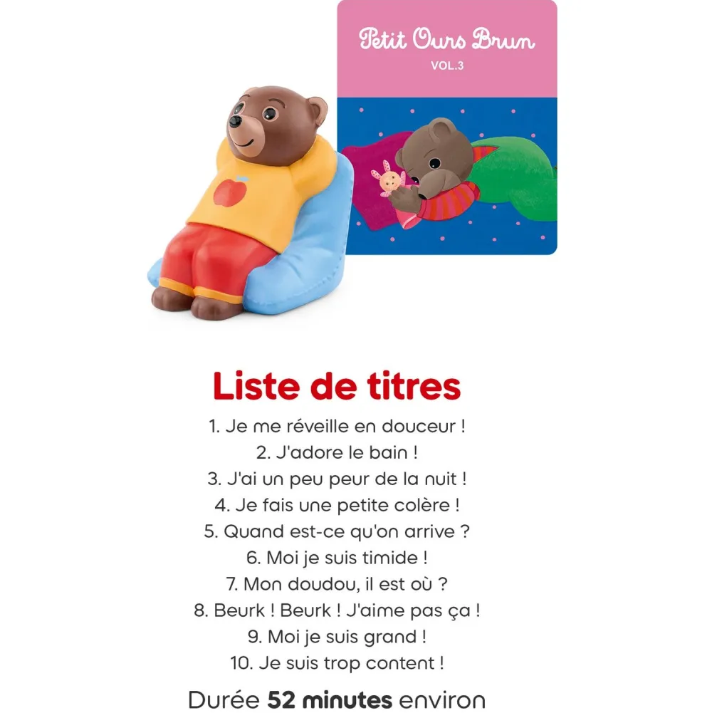 tonies Figurine Tonie Petit ours brun Volume 3^ Ordinateurs Et Tablettes Éducatives