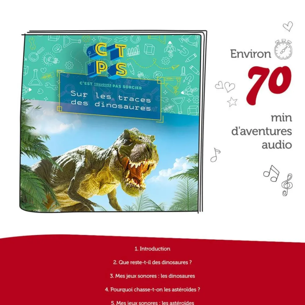 tonies Figurine Tonie Sur les traces des dinosaures - C'est toujours pas sorcier^ Ordinateurs Et Tablettes Éducatives