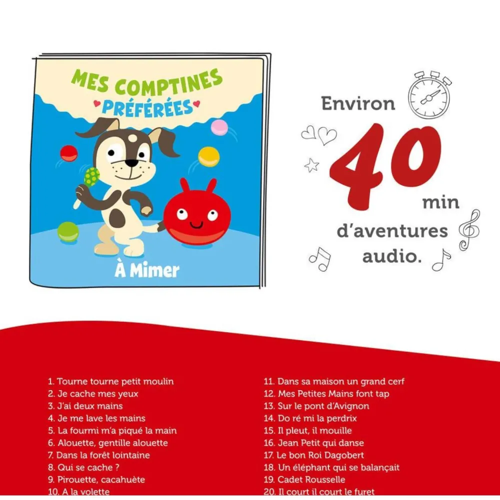tonies Figurine Mes comptines préférées à mimer^ Ordinateurs Et Tablettes Éducatives