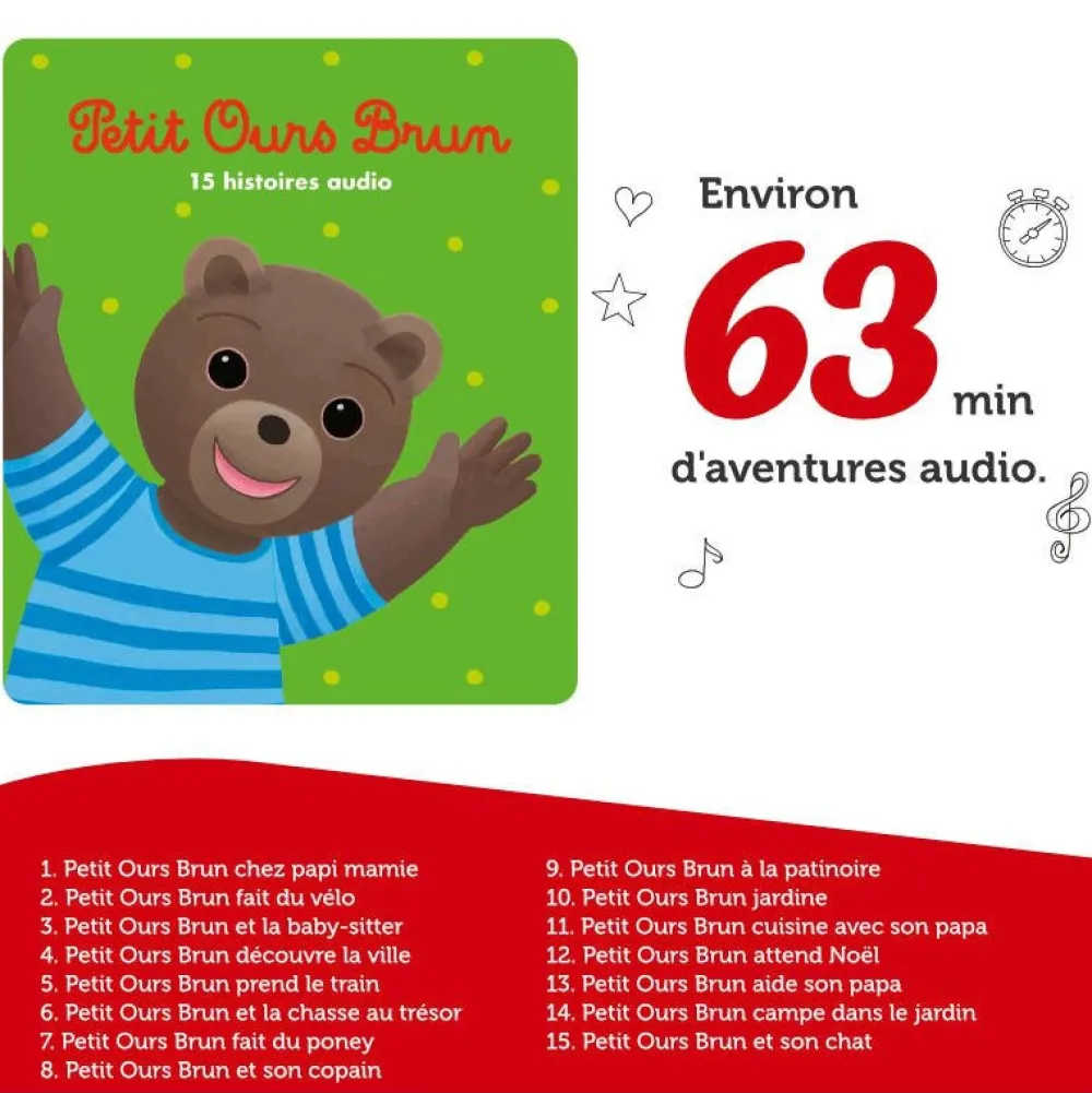 tonies Figurine Petit Ours Brun volume 2^ Ordinateurs Et Tablettes Éducatives