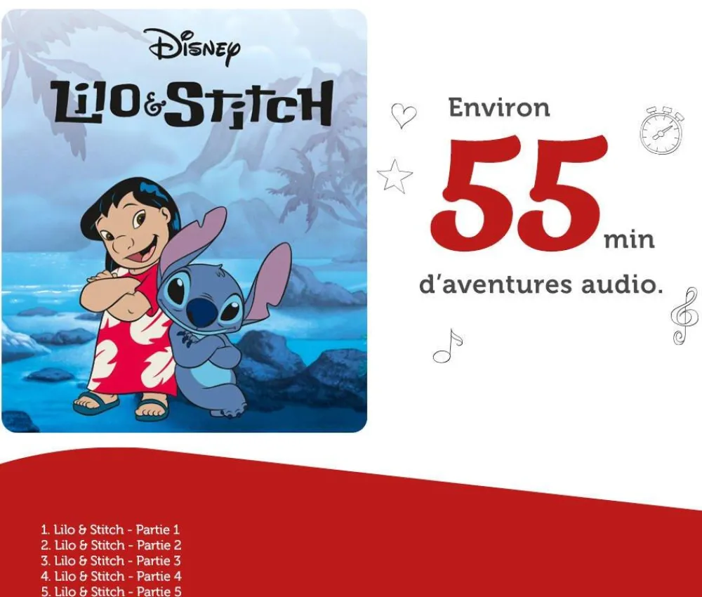 tonies Figurine Stitch - Lilo et Stitch^ Ordinateurs Et Tablettes Éducatives