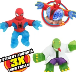 Moose Figurines Spiderman Vs Le Lezard 11cm De Goo Jit Zu Marvel^ Les Figurines Interactives Et À Fonction