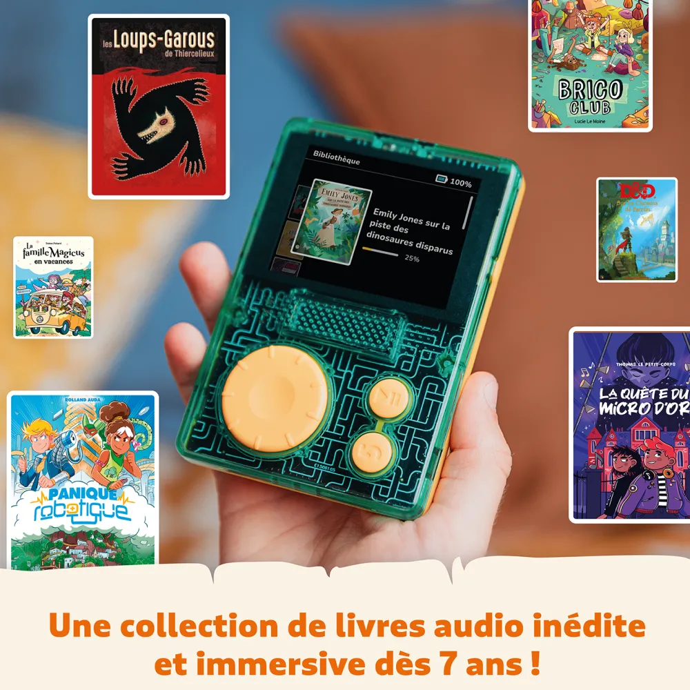 LUNII Flam, le baladeur aventures audio interactif -^ Karaoké, Lecteurs Cd Et Mp3 Et Casques