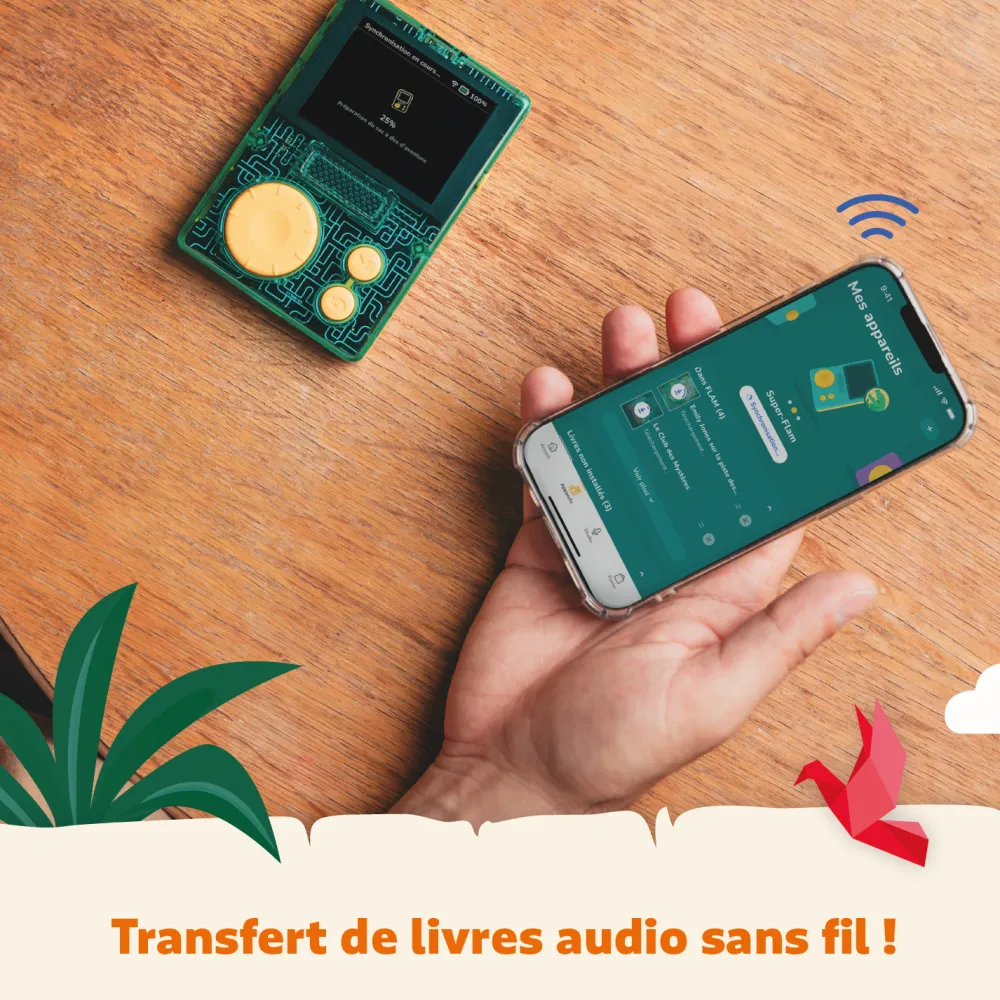 LUNII Flam, le baladeur aventures audio interactif -^ Karaoké, Lecteurs Cd Et Mp3 Et Casques