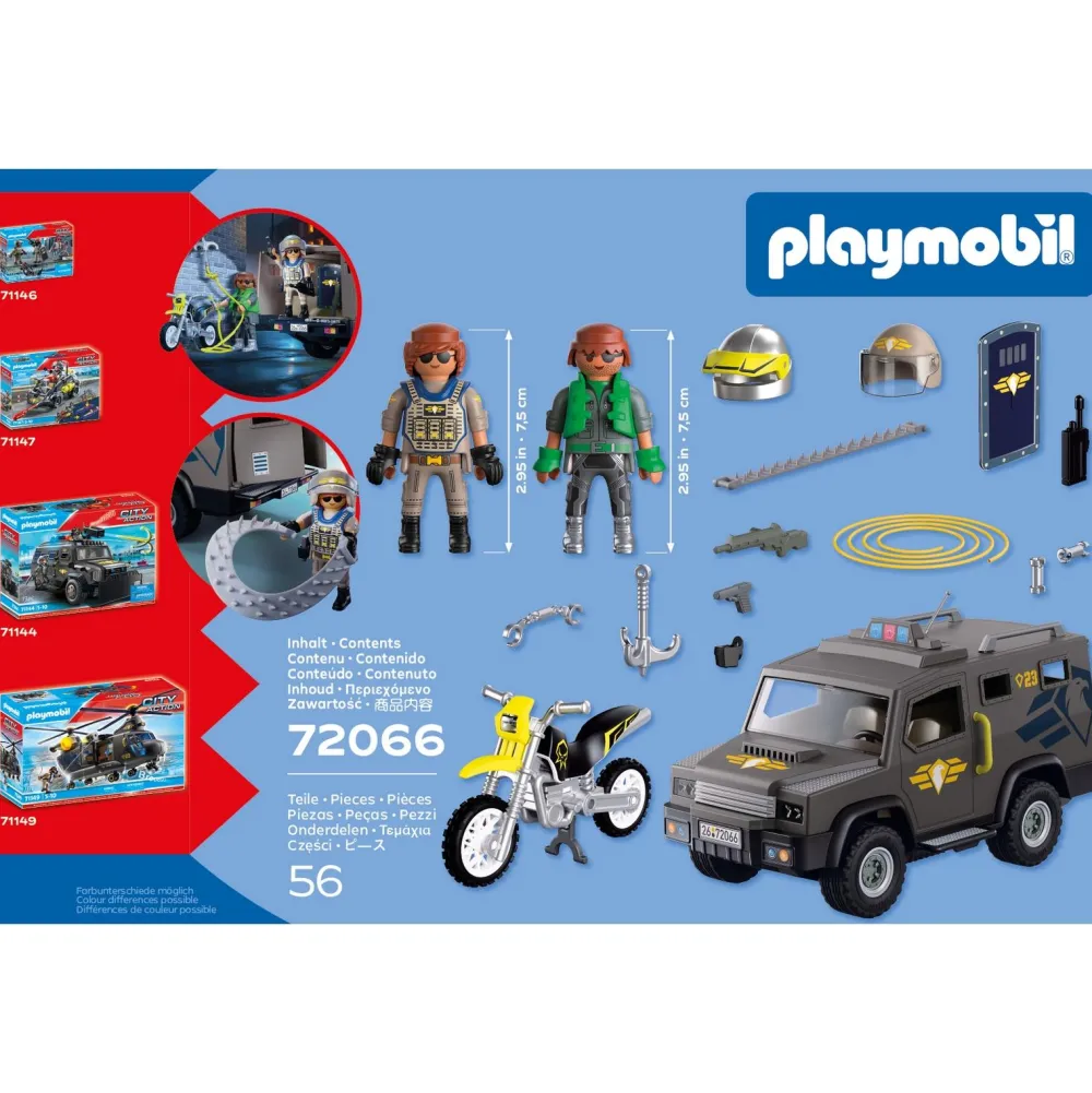 Playmobil Fourgon d'intervention des forces spéciales 72066^ La Ville, La Police Et Les Secours