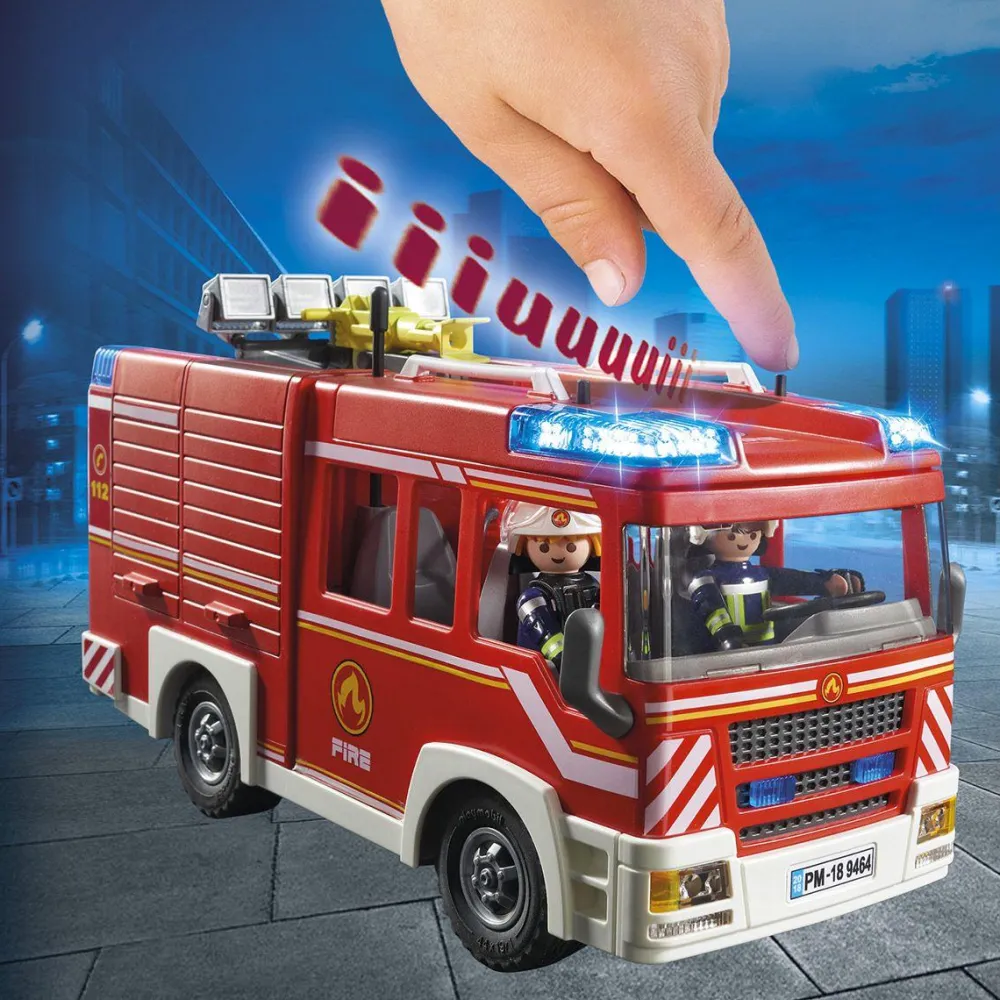 Varta Fourgon d'intervention des pompiers Playmobil City Action 9464^ Voitures Radiocommandées|La Ville, La Police Et Les Secours