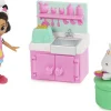 Spin Master Gabby Et La Maison Magique - Pack De 2 Figurines Avec Accessoires Patisseries^ Mini-Univers