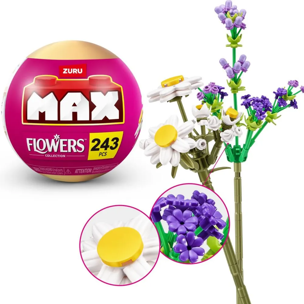 Zuru Garden Long Flowers - Fleurs à construire MAX^ Coffrets De Briques Et Construction Classique