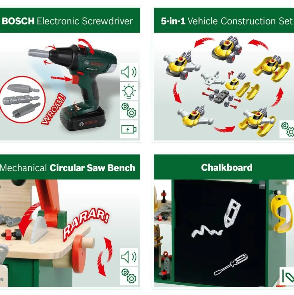 Klein Grand Etabli en bois Bosch^ Bricolage
