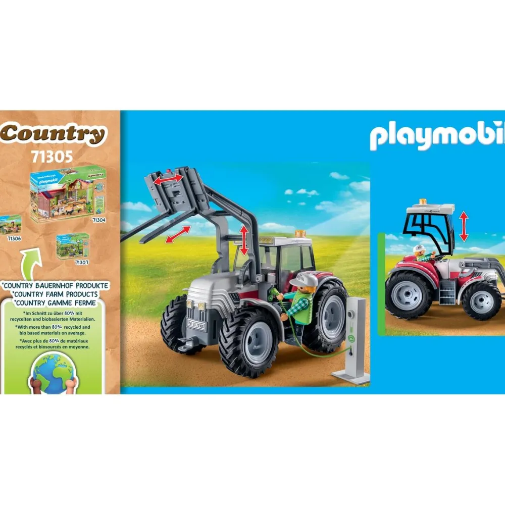Playmobil Grand tracteur électrique - 71305^ Véhicules Agricoles Et De Chantier