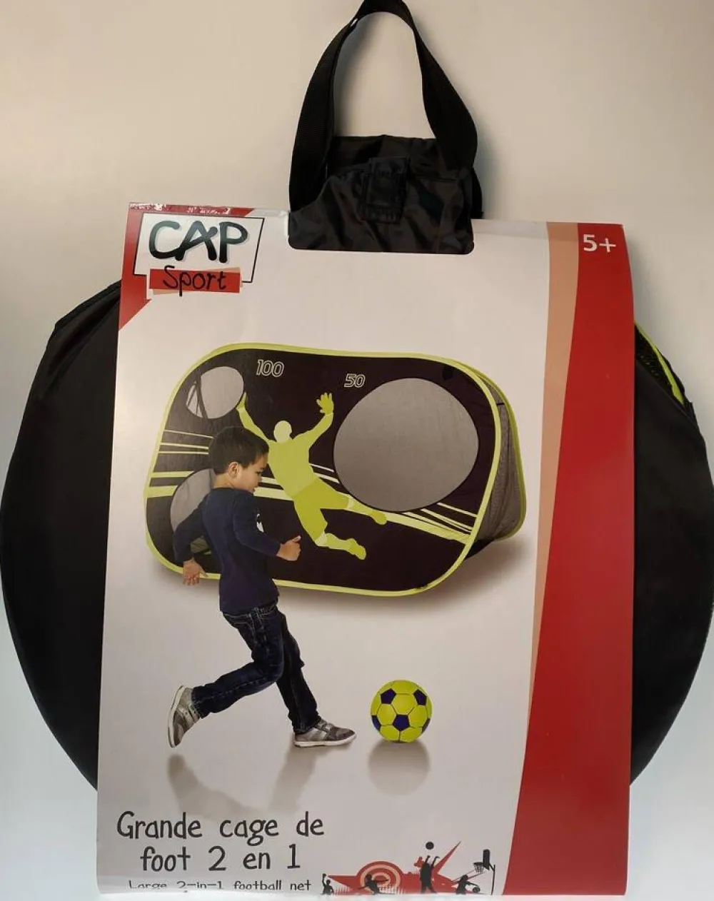 CAP Grande Cage de Football Pop Up 2 En 1^ Sports Et Ballons