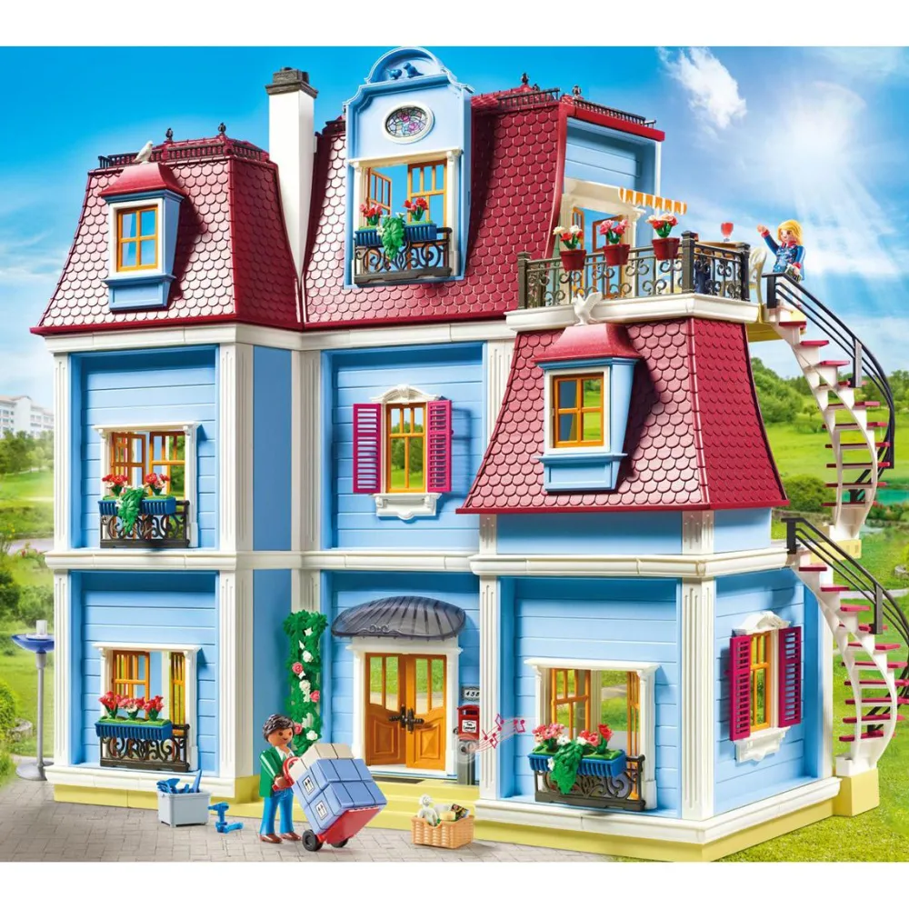 Varta Grande maison traditionnelle Playmobil Dollhouse 70205^ La Ville, La Police Et Les Secours|Le Sport, Les Loisirs Et Les Vacances