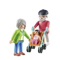 Playmobil Grands-parents avec bébé My life 71613^ La Ville, La Police Et Les Secours