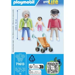 Playmobil Grands-parents avec bébé My life 71613^ La Ville, La Police Et Les Secours