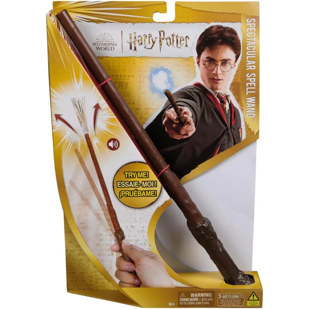 Spin Master Harry Potter : baguette magique sort spectaculaire^ Chaussures, Gants, Diadèmes Et Baguettes