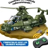 WISE BLOCK Hélicoptère de combat militaire radiocommandé à construire^ Police, Pompiers Et Secours