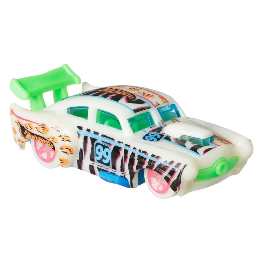 Mattel Hot Wheels Monster Trucks - Coffret 10 Véhicules Phosphorescents^ Petites Voitures