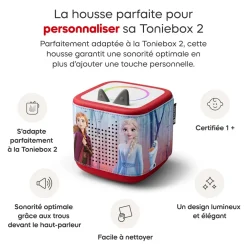 tonies Housse pour Toniebox 2 - La Reine des Neiges^ Ordinateurs Et Tablettes Éducatives