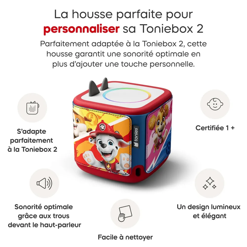 tonies Housse pour Toniebox 2 - La Pat Patrouille^ Ordinateurs Et Tablettes Éducatives