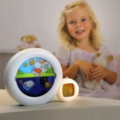 Pabobo Indicateur De Réveil Kid'sleep Moon Blanc - Aide^ Réveils