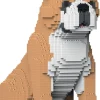Jekca Jecka Blocs De Construction - Chien Bulldog Anglais 4 En 1 Beige Standard^ Ferme, Univers Agricoles Et Animaux