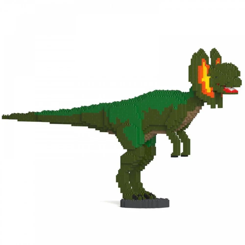 Jekca Jecka Blocs De Construction Dilophosaure Vert^ Dinosaures