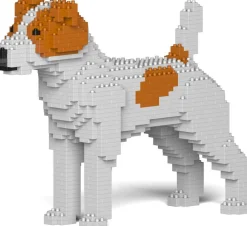 Jekca Jecka Blocs De Construction - Chien Jack Russell Terrier Taches^ Ferme, Univers Agricoles Et Animaux