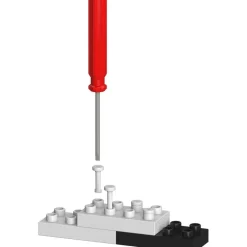 Jekca Jecka blocs de construction Mini chat Tuxedo^ Ferme, Univers Agricoles Et Animaux