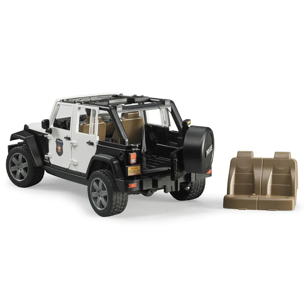 Bruder Jeep wrangler unlimited rubicon police^ Petites Voitures