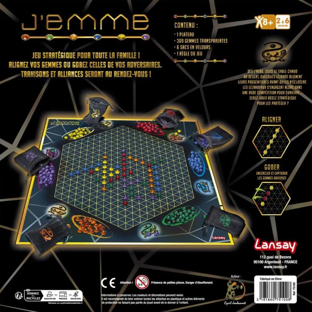 Lansay J'Emme^ Jeux De Stratégie Et De Réflexion