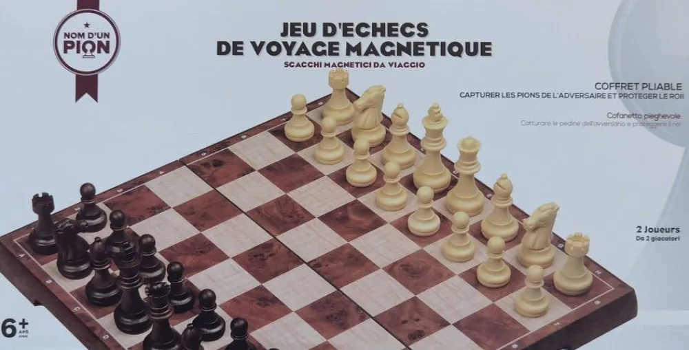 Nom d'un pion Jeu d'échecs magnétique^ Jeux De Voyage