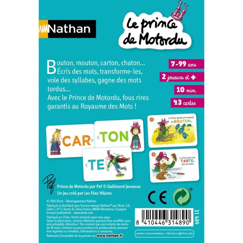 Nathan Jeu De Carte Motordu^ Apprentissage Des Lettres Et Écritures